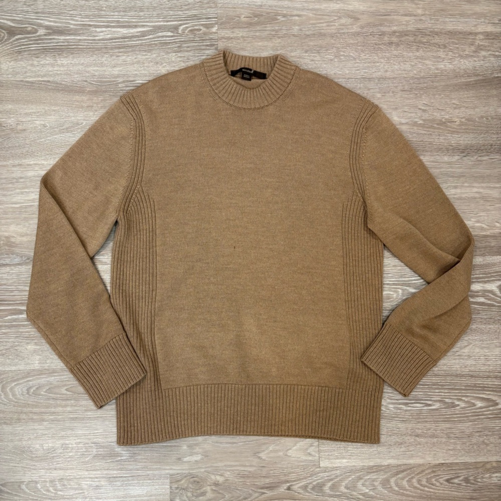 Windsor UK 🇬🇧- Men's Crewneck Sweater in Camel Brown *** RARE ***